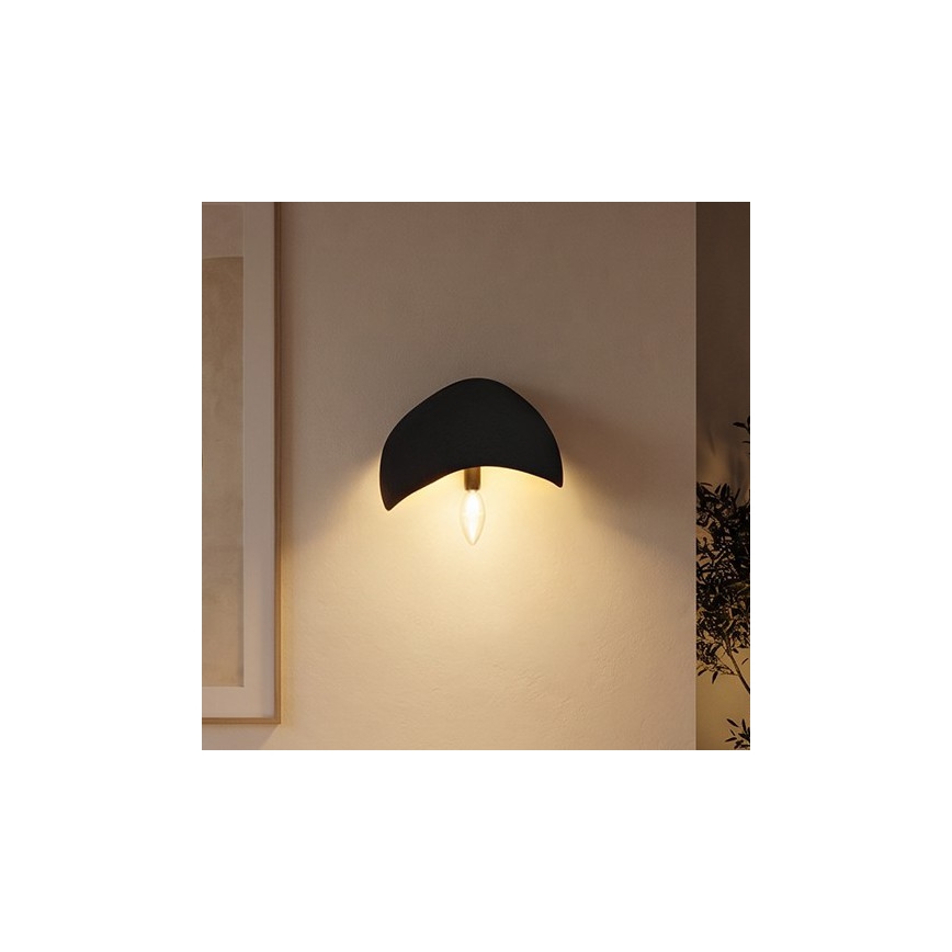 Brilagi - Conjunto de 2 apliques de parede WABI SABI 1xE14/40W/230V preto