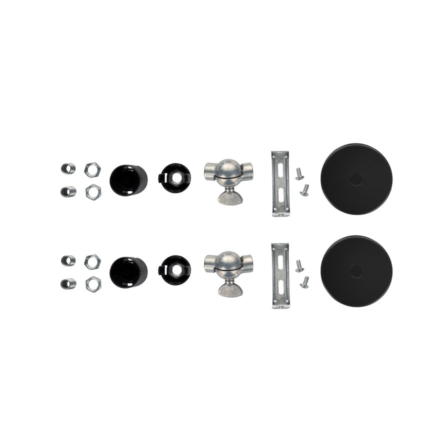Brilagi - Conjunto de 2 apliques de parede WABI SABI 1xE14/40W/230V preto