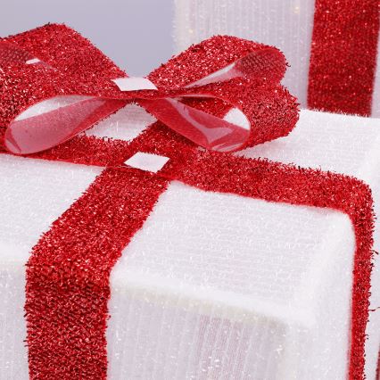 Brilagi - Conjunto de 3 LEDs Decoração de Natal para exterior LED/2,6W/3xAA IP44 presentes