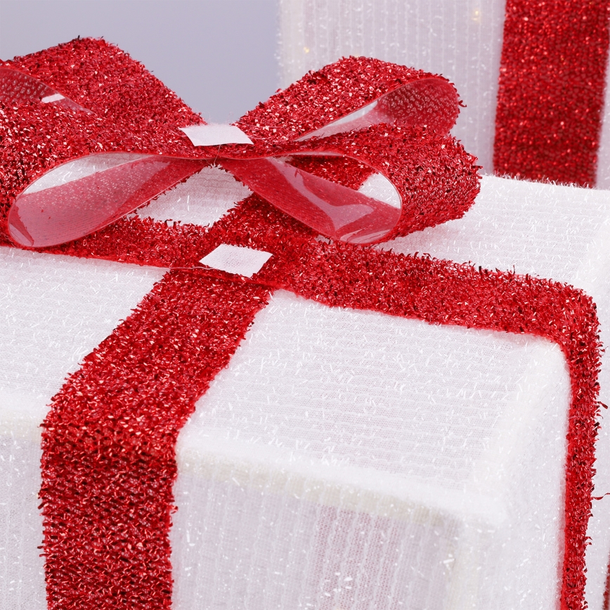 Brilagi - Conjunto de 3 LEDs Decoração de Natal para exterior LED/2,6W/3xAA IP44 presentes