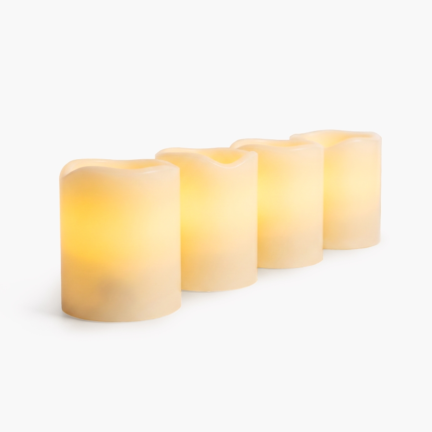 BRILAGI - Conjunto de 4 Velas LED LED/1xCR2032 cor creme