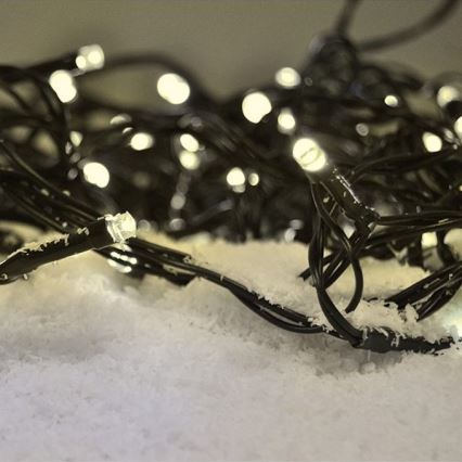 BRILAGI - Cordão de luzes de Natal LED para exterior 100 LEDs/8 funções 13 m IP44 branco quente