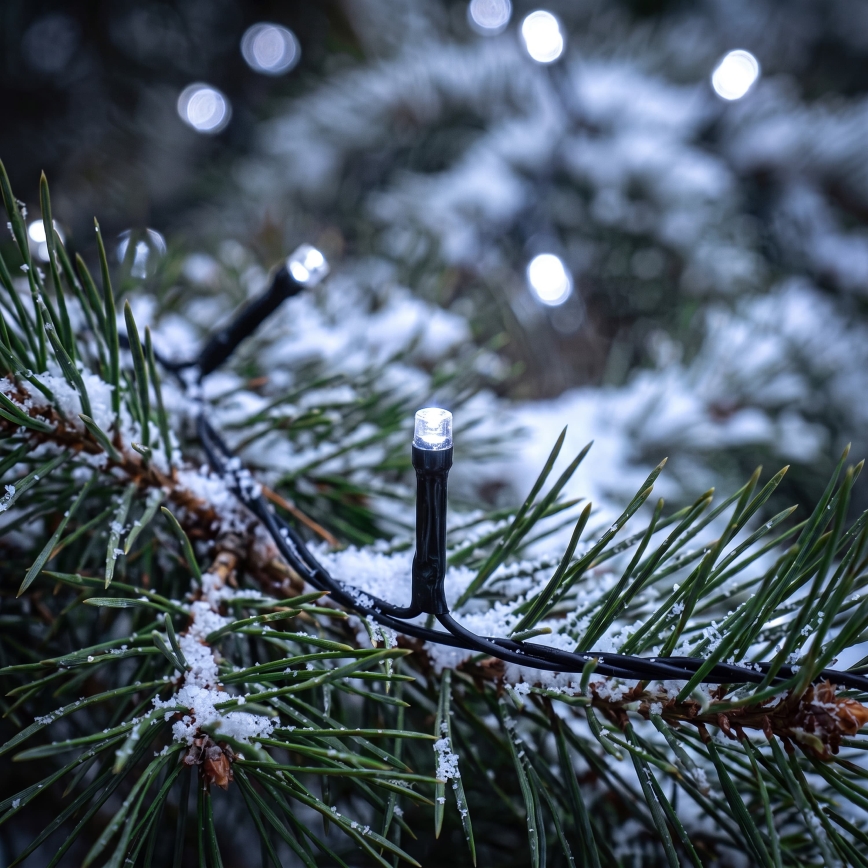 BRILAGI - Cordão de luzes de Natal LED para exterior 1000xLED/8 modos 105 m IP44 branco frio