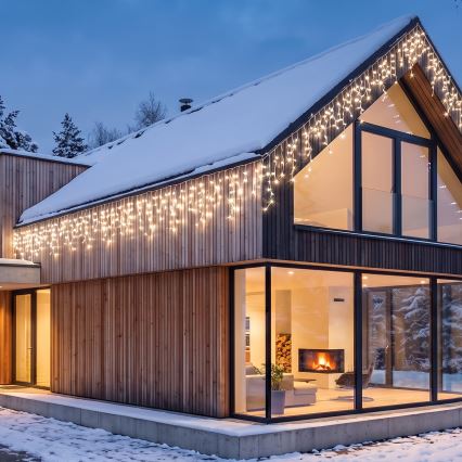 BRILAGI - LED cordão de Natal para exterior 1080xLED/8 funções 33m IP44 branco quente carámbanos