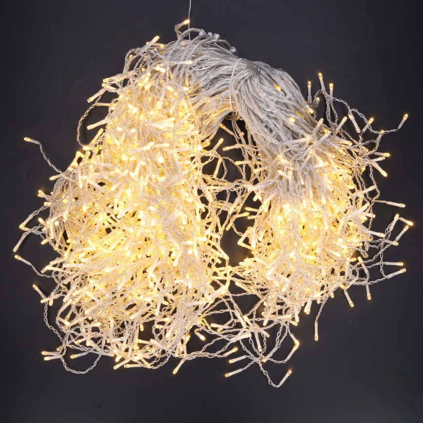 BRILAGI - LED cordão de Natal para exterior 1080xLED/8 funções 33m IP44 branco quente carámbanos