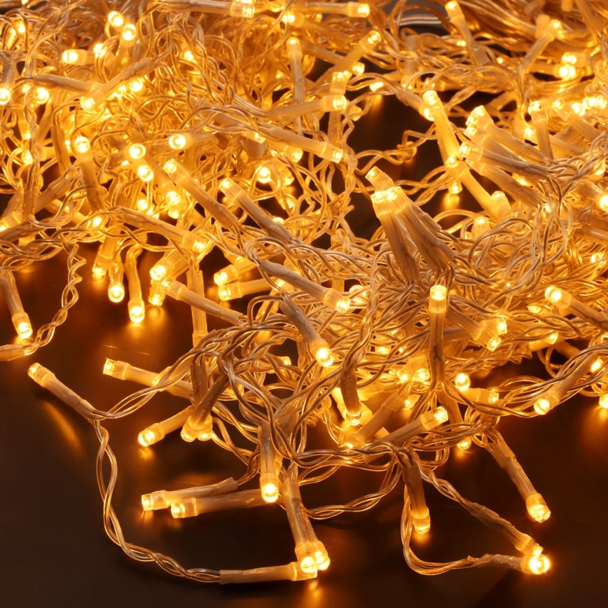 BRILAGI - Guirlanda LED de Natal para exterior, 360 LEDs / 8 modos, 14 m, IP44, branco quente, em formato de pingentes