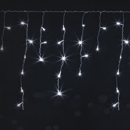 Brilagi - Cordão de luzes de Natal LED para exterior 400xLED/8 funções 23x0,6m IP44 branco frio