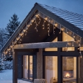BRILAGI - Cordão de luzes de Natal para exterior 800xLED/8 funções 43m IP44 branco quente pingentes