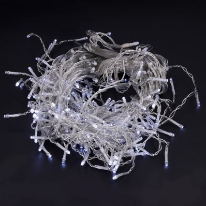 Brilagi - Guirlanda LED para exterior 200xLED/8 funções 13m IP44 branco frio em formato de pingentes