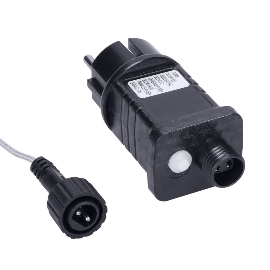 Brilagi - Cordão de Natal LED para exterior, 360 LEDs, 8 modos, 14 m, IP44, branco quente, pingentes de gelo