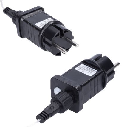 Brilagi - Cordão de Natal LED para exterior, 360 LEDs, 8 modos, 14 m, IP44, branco quente, pingentes de gelo