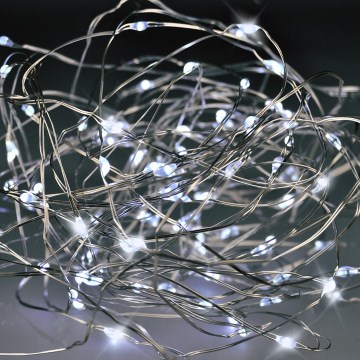 Brilagi - Cordão de luzes LED de Natal 100xLED/3xAA 10m branco frio