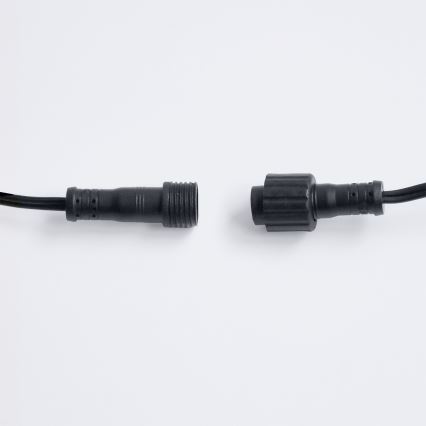 Brilagi - Cordão decorativo LED para exterior GIRLANDA 25xE12/0,36W/24V 20m preto IP44 branco quente