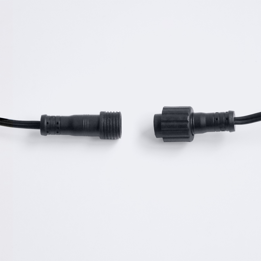 Brilagi - Cordão decorativo LED para exterior GIRLANDA 25xE12/0,36W/24V 20m preto IP44 branco quente
