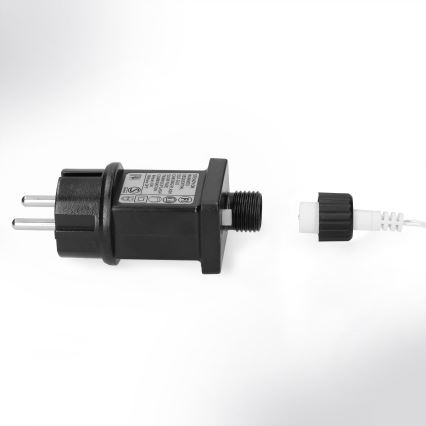 Brilagi - Cadeia de luzes LED para exterior, 200 LEDs, 8 funções, 13 m, IP44, branco quente, em formato de pingentes (icicles)