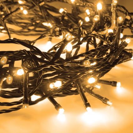 Brilagi - Cordão LED para exterior 200xLED/8 funções 23 m IP44 branco quente