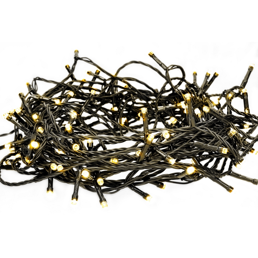 Brilagi - Cordão LED para exterior 200xLED/8 funções 23 m IP44 branco quente