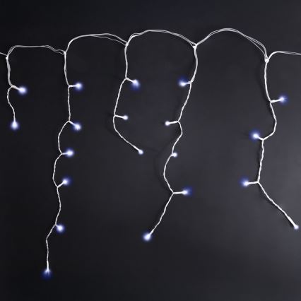 Brilagi - Cordão LED para exterior, 400 LEDs / 8 funções, 23 m, IP44, branco frio