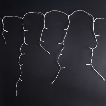 Brilagi - Cordão LED para exterior, 400 LEDs / 8 funções, 23 m, IP44, branco frio