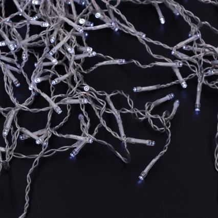 Brilagi - Cordão LED para exterior, 400 LEDs / 8 funções, 23 m, IP44, branco frio