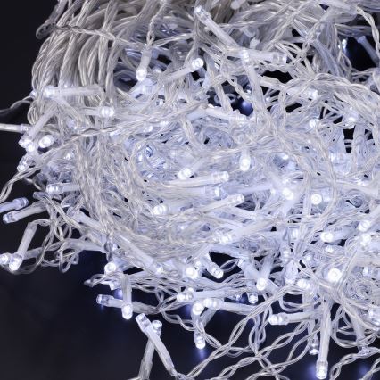 Brilagi - Cordão LED para exterior, 400 LEDs / 8 funções, 23 m, IP44, branco frio