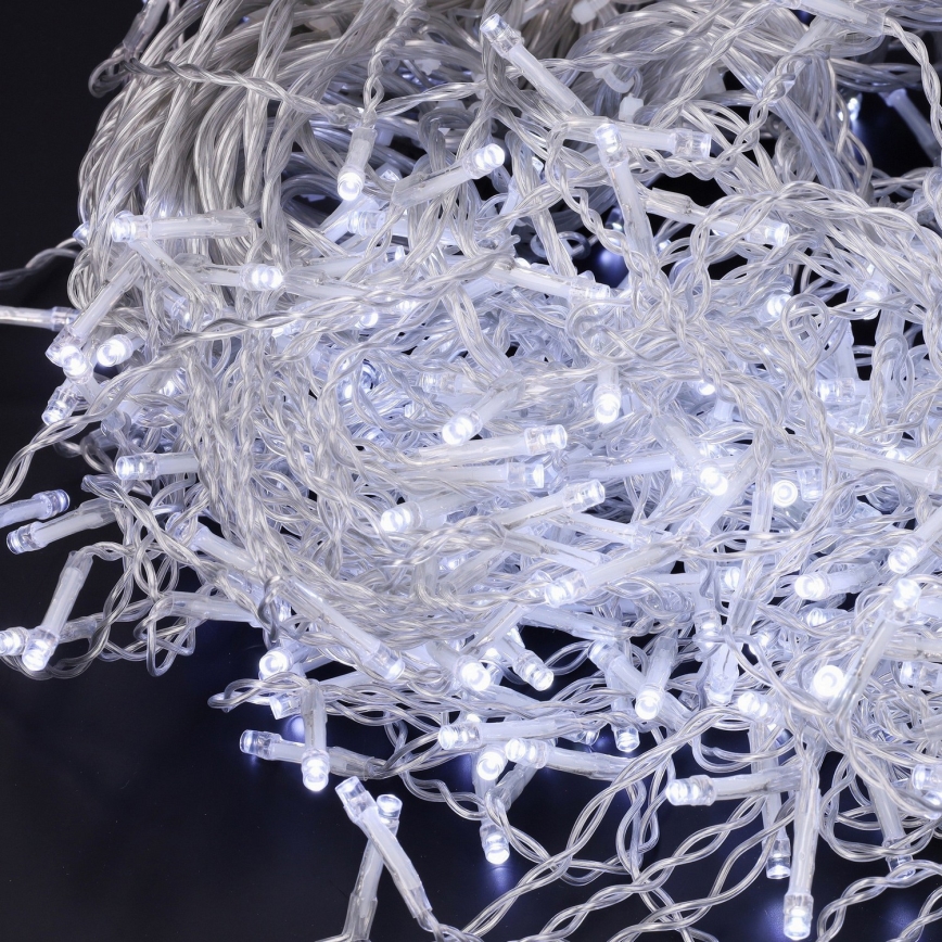 Brilagi - Cordão LED para exterior, 400 LEDs / 8 funções, 23 m, IP44, branco frio