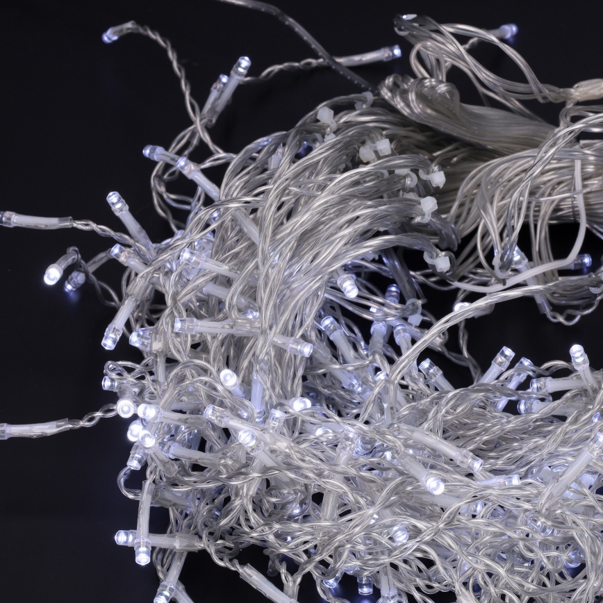 Brilagi - Cordão LED para exterior, 400 LEDs / 8 funções, 23 m, IP44, branco frio