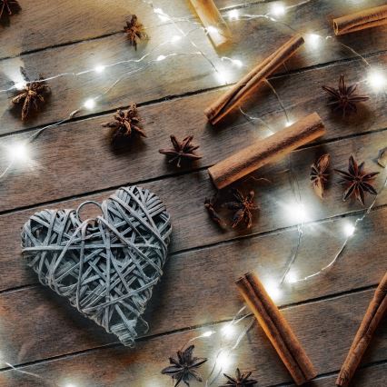 Brilagi - Corrente de Natal LED 100xLED/3xAA 10m branco frio