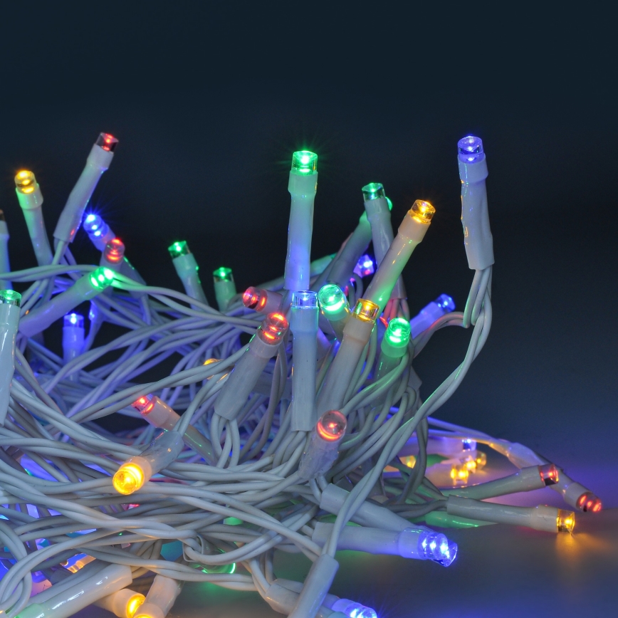 Brilagi - Corrente exterior de Natal LED 120xLED/8 funções/3xAA 9,5m IP44 multicolor + controlo remoto