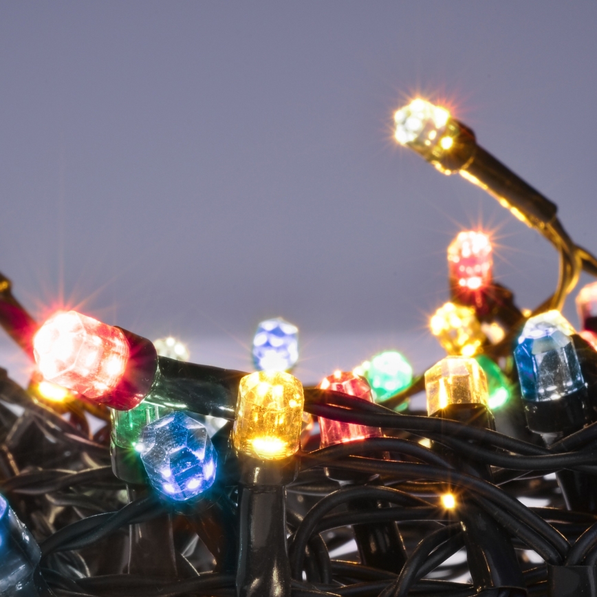 Brilagi - Corrente exterior de Natal LED 200xLED/2 funções 25m IP44 multicolor