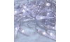 Brilagi - Corrente exterior de Natal LED 50xLED/8 funções/3xAA 8m IP44 branco frio