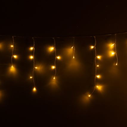 Brilagi - Corrente luminosa LED de Natal para exterior 400xLED/8 funções 23m IP44 branco quente