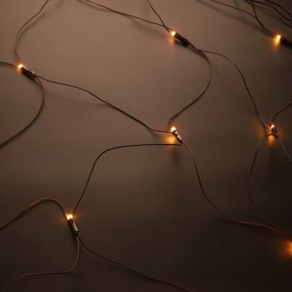 Brilagi - Cortina LED de Natal para exterior, 160 LEDs, 7x2 m, IP44, branco quente