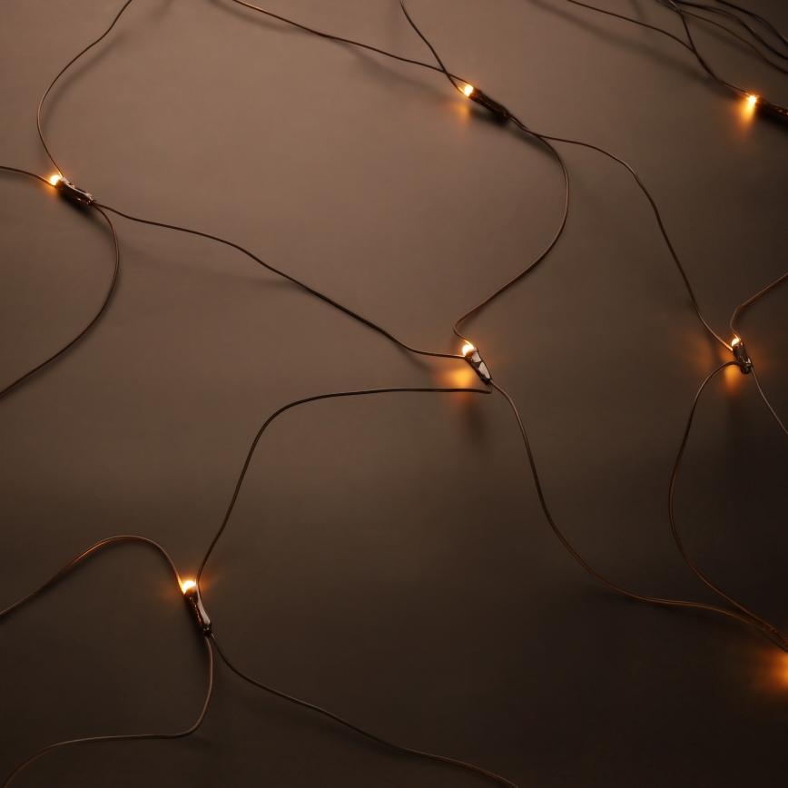 Brilagi - Cortina LED de Natal para exterior, 160 LEDs, 7x2 m, IP44, branco quente