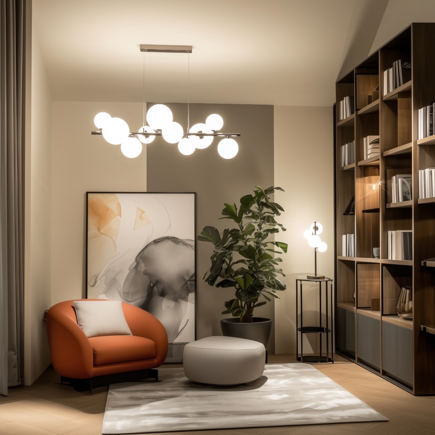 BRILAGI - Vidro de reposição para lustre, aplique de parede e candeeiro MISTEL, MILLA Ø 15 cm branco