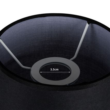 Brilagi - Cúpula para candeeiro de mesa TABLON E27 Ø 14 cm preta