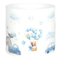 Brilagi - Cúpula universal BOBO E27, diâmetro 15 cm, branco/azul/ursinhos
