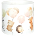 Brilagi - Cúpula universal BOBO E27 Ø 15 cm branca/com estampa de animais