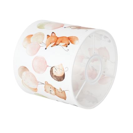 Brilagi - Cúpula universal BOBO E27 Ø 15 cm branca/com estampa de animais
