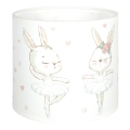 Brilagi - Cúpula universal BOBO E27, Ø 15 cm, branca com motivo de coelhinhos