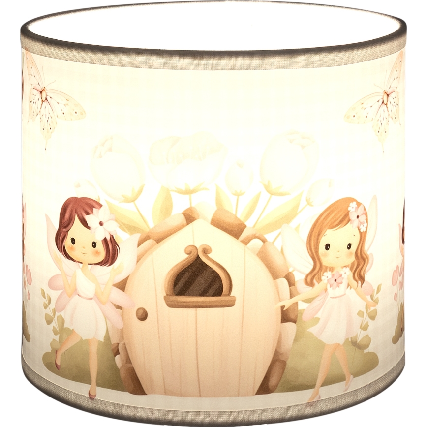 Brilagi - Cúpula universal BOBO E27 Ø 15 cm branca/rosa/fadas