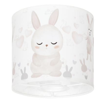 BRILAGI - Cúpula universal BOBO E27 Ø 15 cm branco/coelhinhos