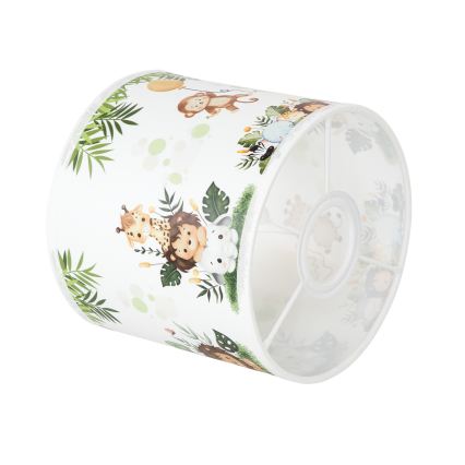 Brilagi - Cúpula universal BOBO E27 Ø 15 cm branco/verde/estampa selva