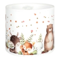 Brilagi - Cúpula universal BOBO para E27 Ø 15 cm branca/com motivos de animais