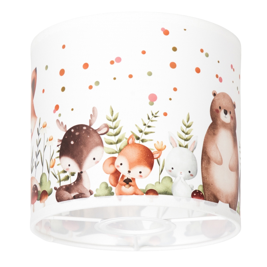 Brilagi - Cúpula universal BOBO para E27 Ø 15 cm branca/com motivos de animais