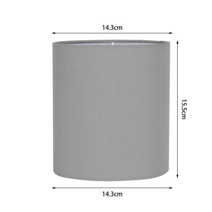 Brilagi - Cúpula universal NUBILA E27 15,5 x 14 cm, cinzento claro