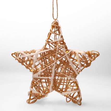 Brilagi - Decoração de Natal LED/2xAA 30x28 cm estrela