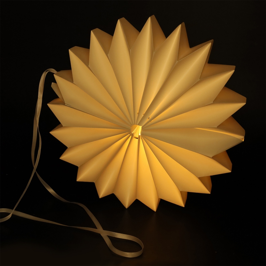 Brilagi - Decoração de Natal LED/2xAA 32 cm, Floco de Neve