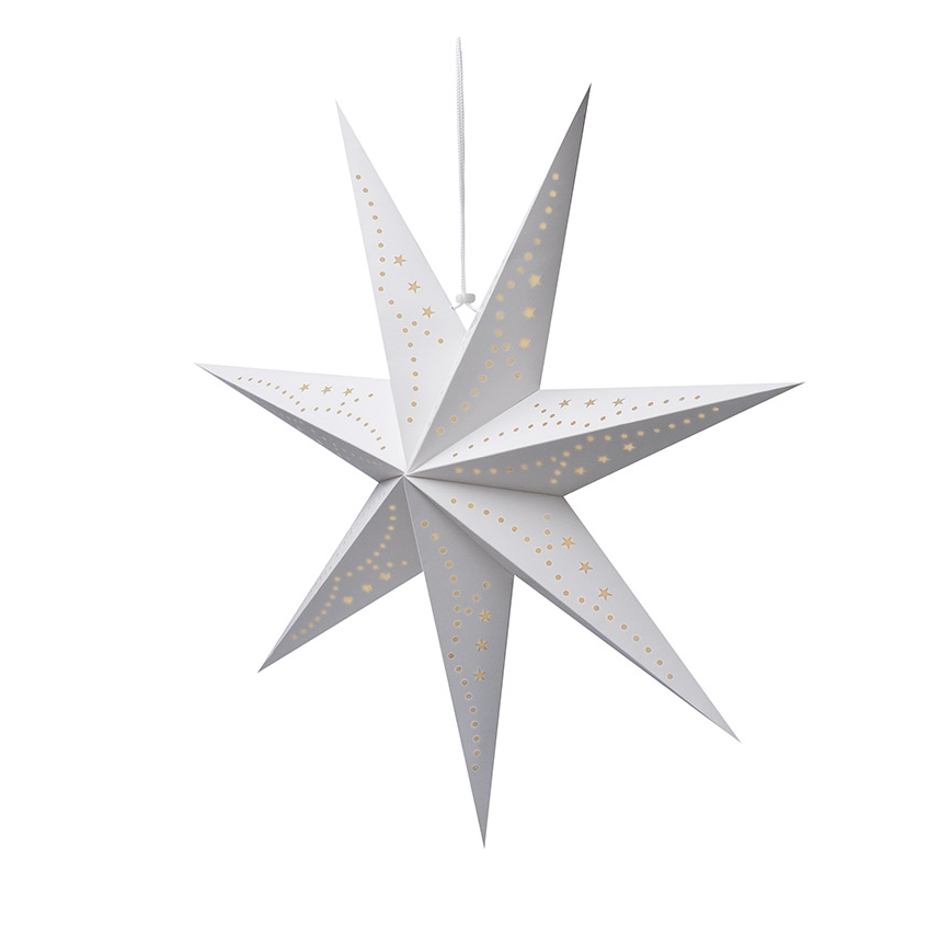 Brilagi - Decoração de Natal LED/2xAA 60 cm, estrela, luz branca quente