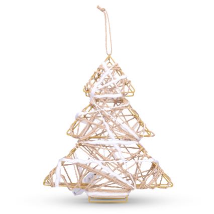 Brilagi - Decoração de Natal LED/2xAA, árvore de 34x31 cm